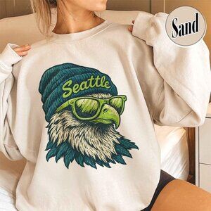 Seattle Football Graphic Style Crewneck Sweatshirt 159